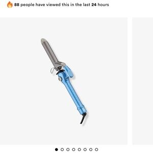 BABYLISS Pro Nano Titanium 1" used Blue Curling Iron